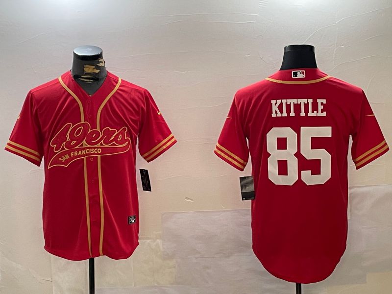 Men San Francisco 49ers #85 Kittle Red Joint Name 2024 Nike Limited NFL Jersey style 1209->san francisco 49ers->NFL Jersey